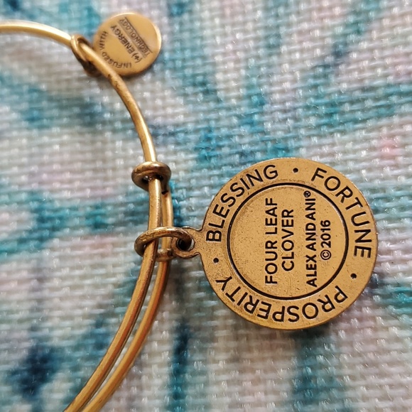 Alex and Ani Four Leaf Clover Bracelet - Picture 5 of 15